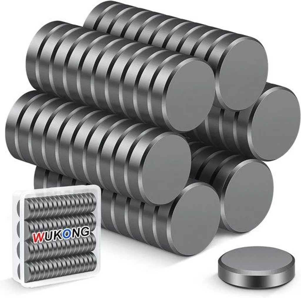 Aimants pour réfrigérateur et bureau lot de 60 puissants disques 18x5 mm