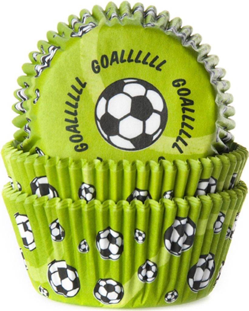 50 Muffinförmchen, Fußball Produktbild 