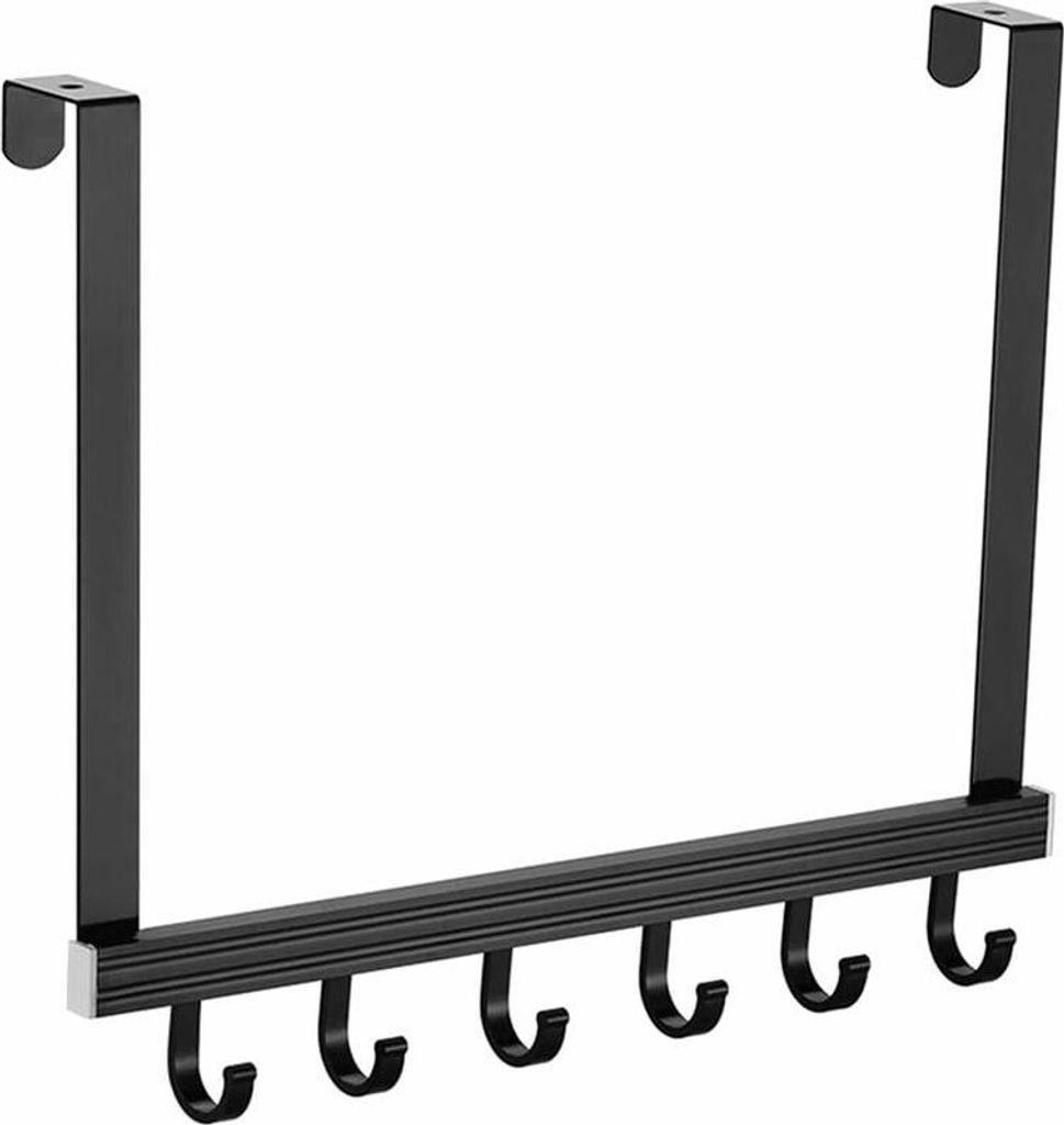 Türhaken, Garderobenhaken für die Türrückseite, Türhaken aus Edelstahl mit 6 Haken, geeignet für Schlafzimmer, Badezimmer, Mäntel, Taschen, ...
