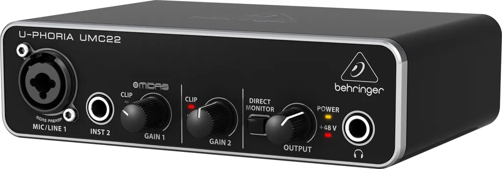 Behringer U-Phoria UMC22 Interfaccia Audio USB Preamp Midas Prezzo
