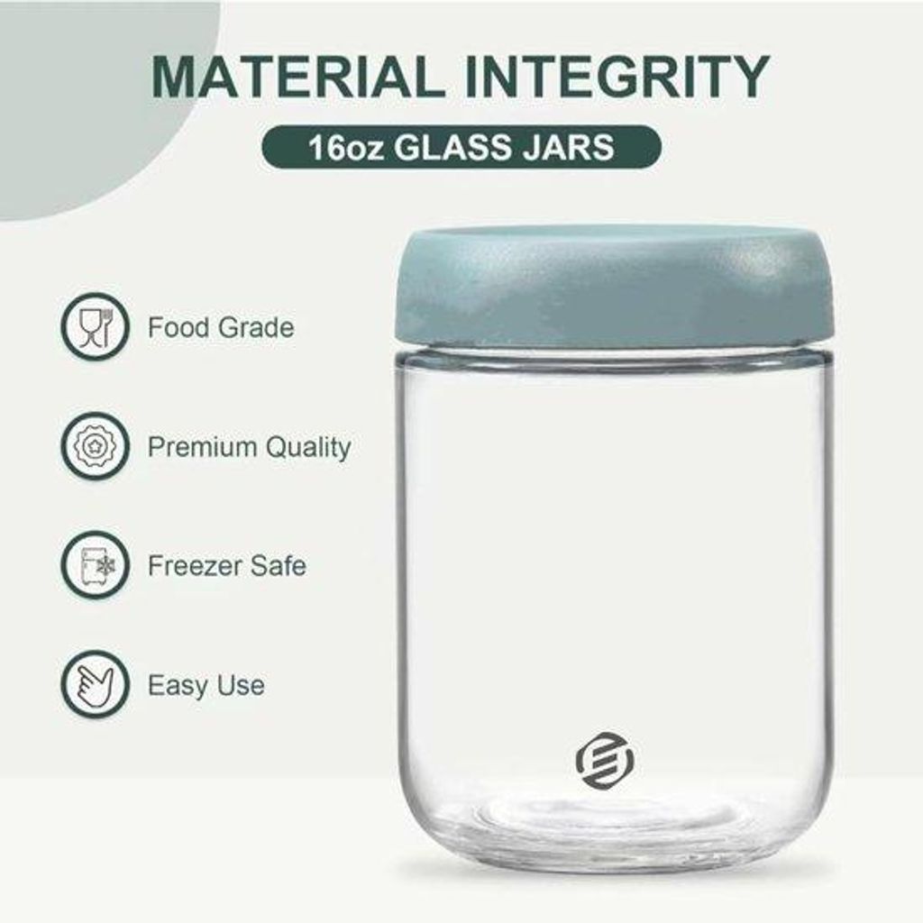 Nacht-Oats-Set - Havermout-Behoudset - Glas - 3-in-1 - Frivrij Gewicht - Voor een gesignt ontbijt