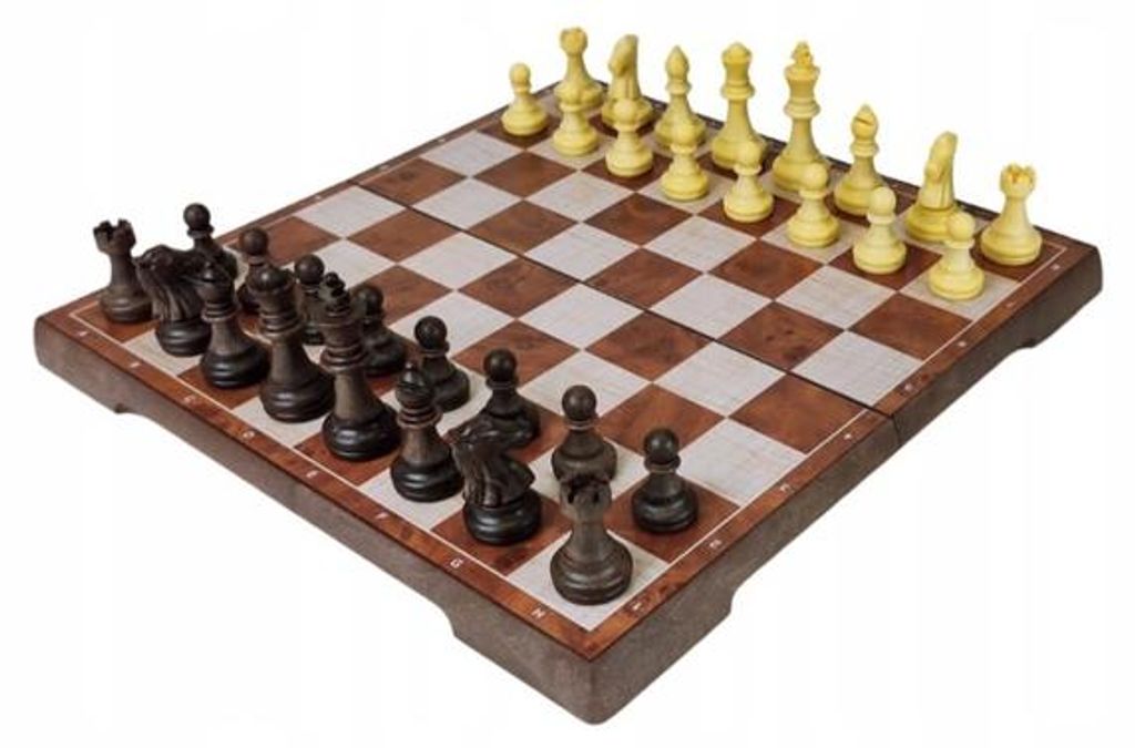 Jeu d'échecs et de dames magnétique 2en1 Image du produit 