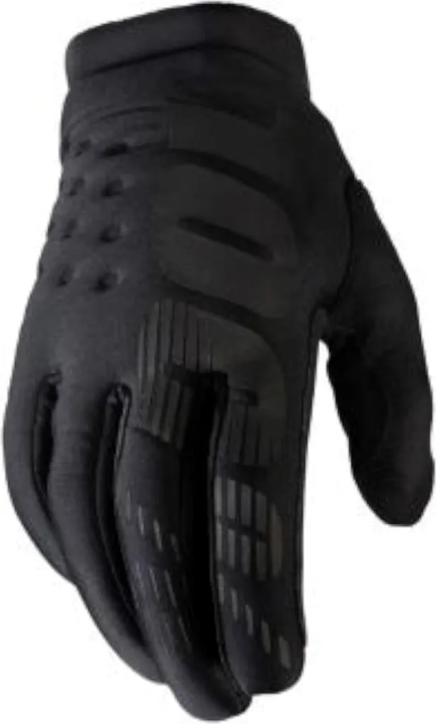 Gants d'hiver enfants 100% Brisker Noir avec Paume Clarino Adhérente