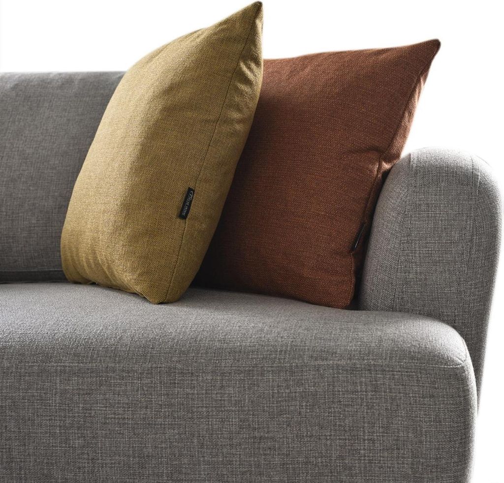 Ecksofa L Form Couch Wohnzimmer Polster Design neu grau Modern