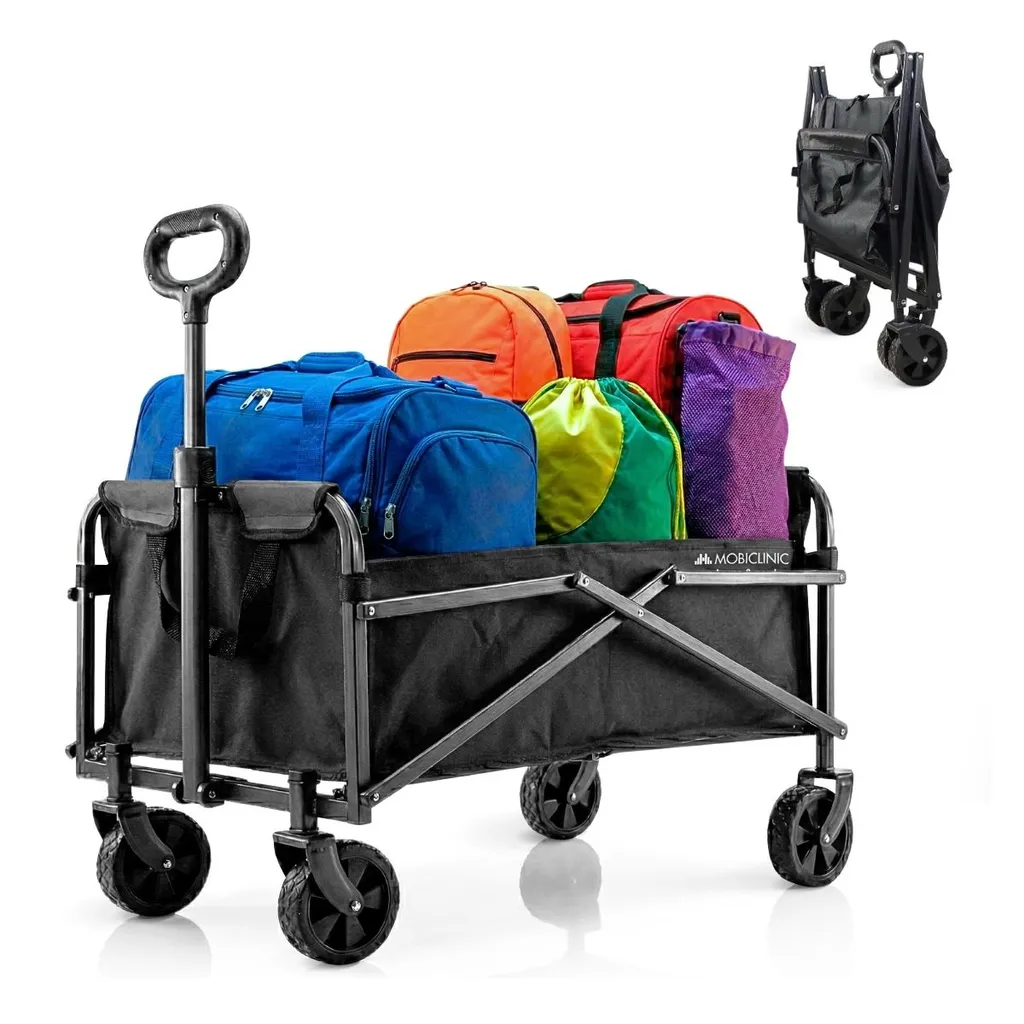 Chariot pliable 80kg pour ne plus porter de charges lourdes au jardin