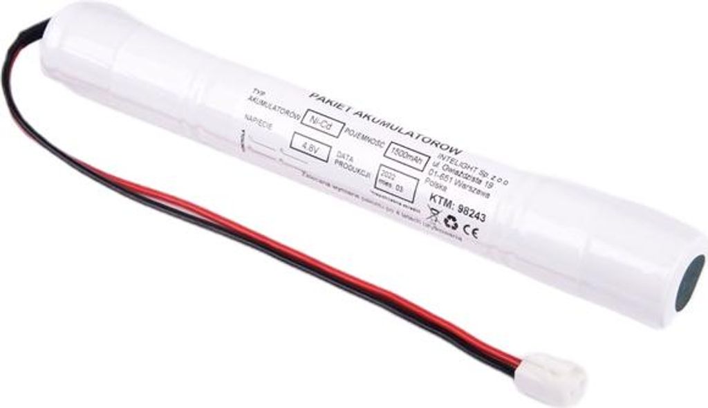 Intelight NiCd Akkupack 4,8V 1500mAh Primus TEC