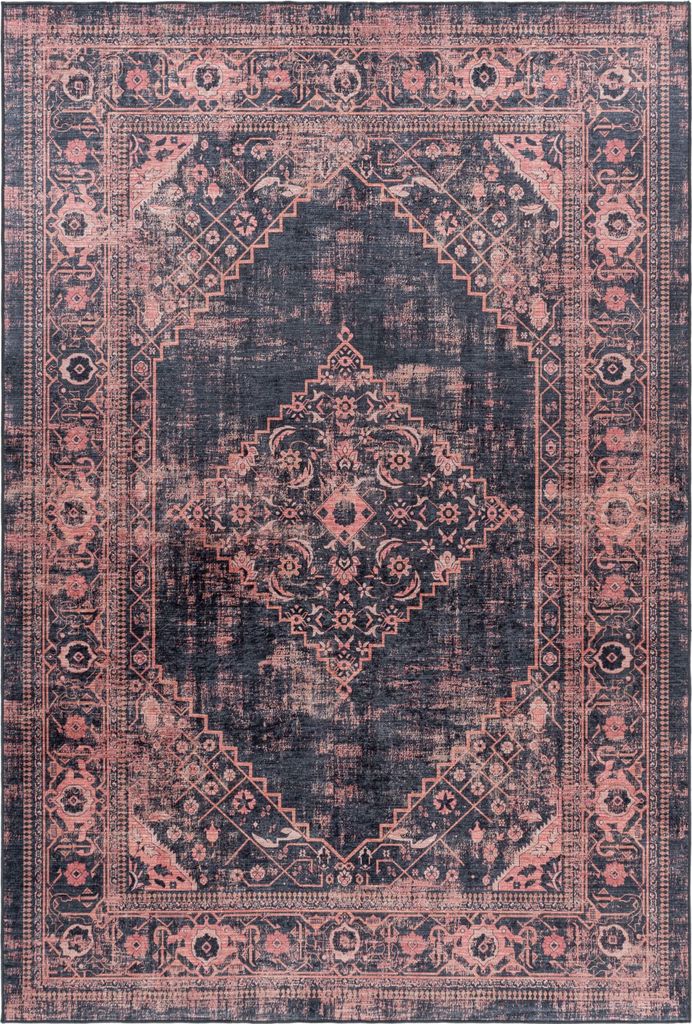 Villa Möbel Fieico Wohnzimmer-Teppich, Designteppich, 3D Druck, Orientalisch, Farbe:Rot, Grösse:160x230 cm