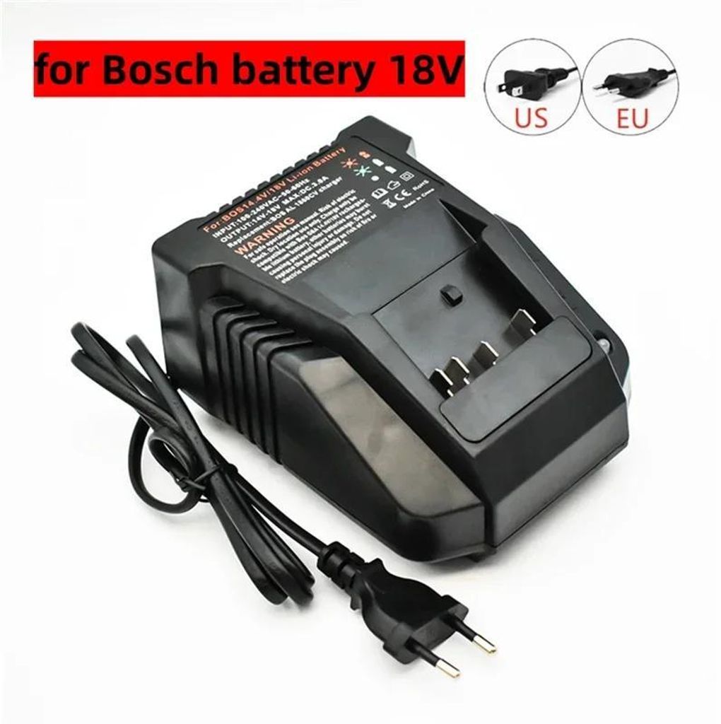 18V Li-Ion Akkuladegerät - Werkzeugladegerät - Schnellladen - Kompatibel mit 21700-Akkupacks - Für kabellose Elektrowerkzeuge - 1 Stück