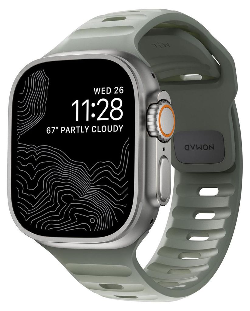 Nomad Sport Band, Kapela, Smartwatch, Grijs, Apple, Ultra / Productafbeelding 