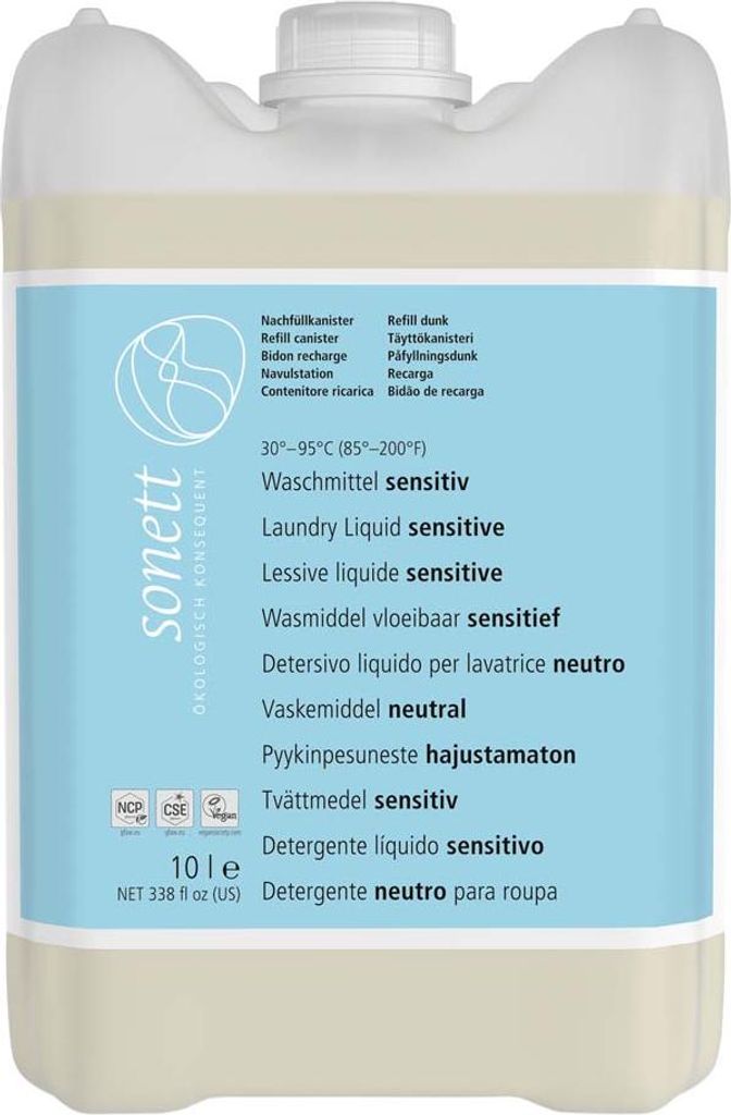 Detersivo liquido – Neutro/Delicato, tanica da 10L | SONETT Immagine del prodotto 