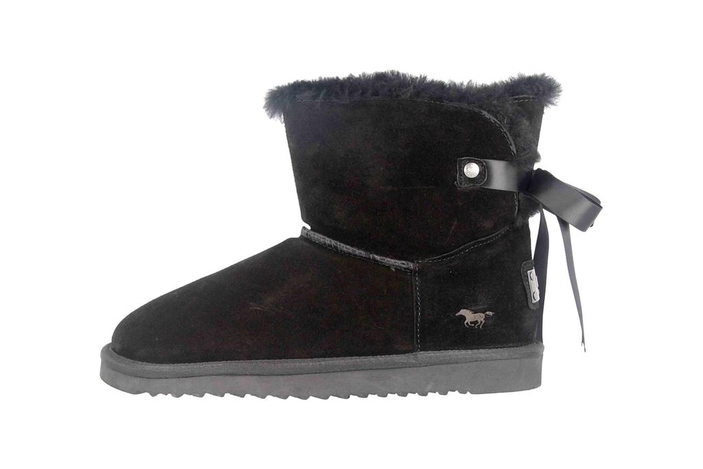 Mustang Shoes Boots in Übergrößen Schwarz 1343-606-9 große Produktbild 