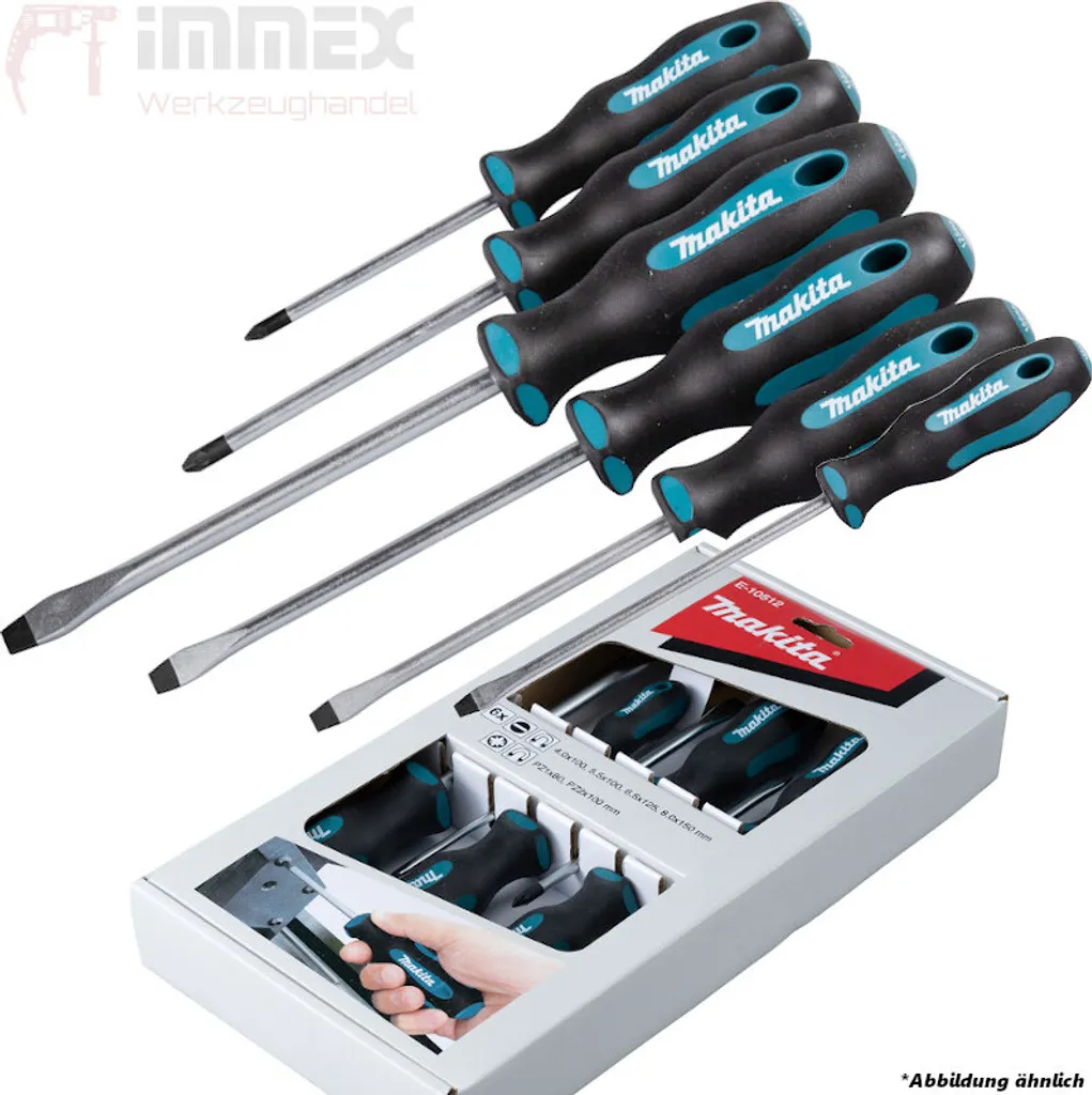 Tournevis Makita E-10512 avec manche antidérapant et pointe de précision