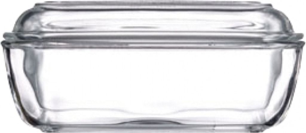 XCC Butterdose Aus Glas – Praktischer Butterbehälter Mit Holzdeckel Und Messer In Größe M