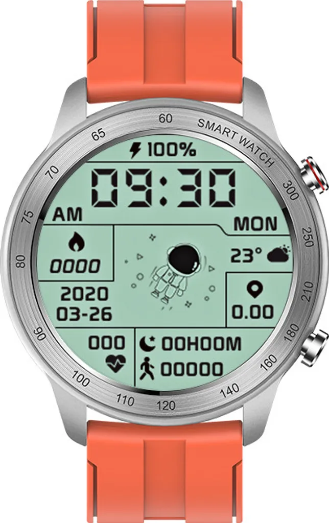 Smartwatch MX5 Orange pour le Sport : Appels Bluetooth et Notifications Smartphone
