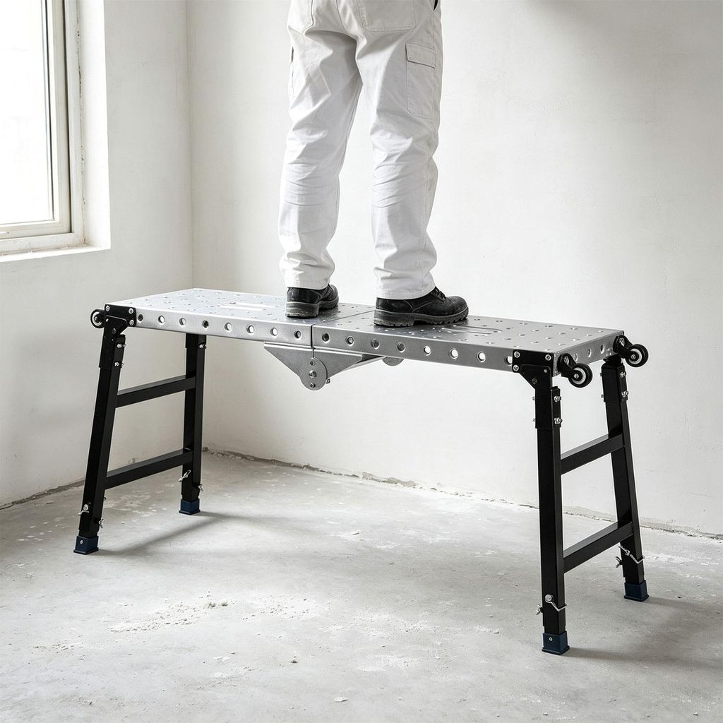 Vigevee Arbeitsplattform klappbar 120x36 cm mit 4 Rollen Produktbild 