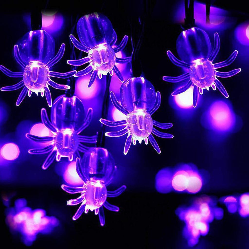 1.5m Halloween Spinne Lichterkette LED Batteriebetriebene Lichterketten Home Party Garten Dekoration