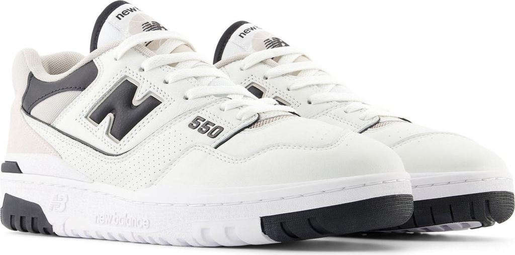 Herren New Balance 550 weiß/schwarz Turnschuhe Größe: 45 Produktbild 