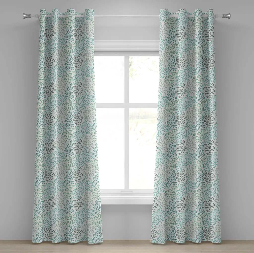 Rideaux décoratifs à motif feuillage forêt pour salon et chambre 280cm