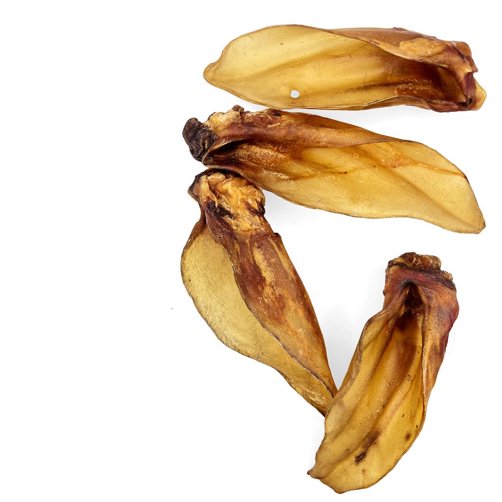 Produktbild von Rinderohren XL 50 - 100 Stk Mit Muschel Rinderohren Kausnack Hundefutter Snack E