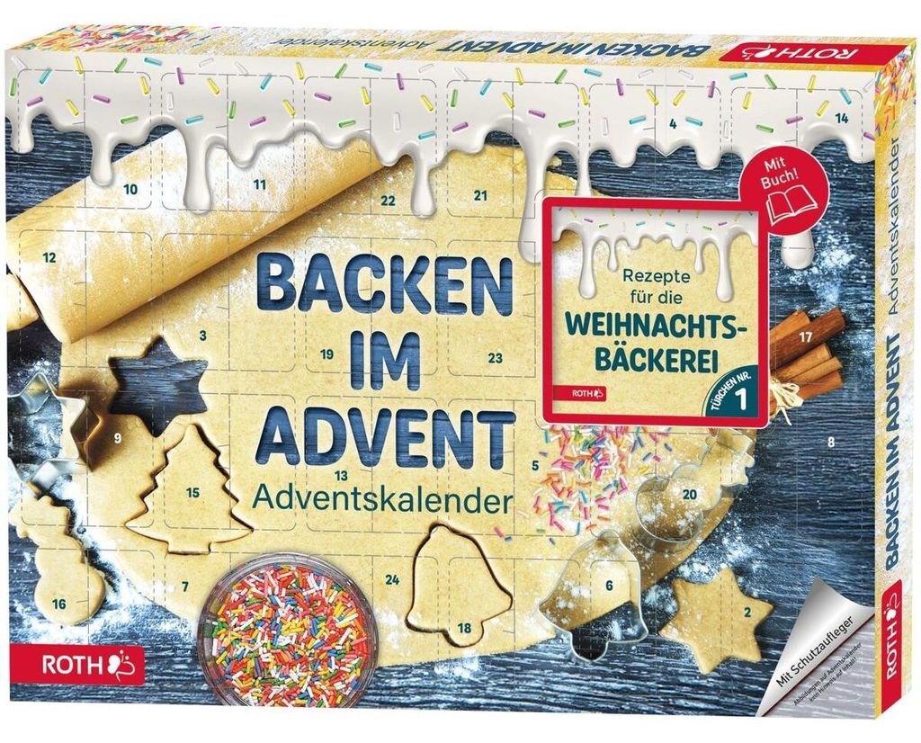 Adventskalender 'Backen im Advent-Adventskalender' bestückt Produktbild 