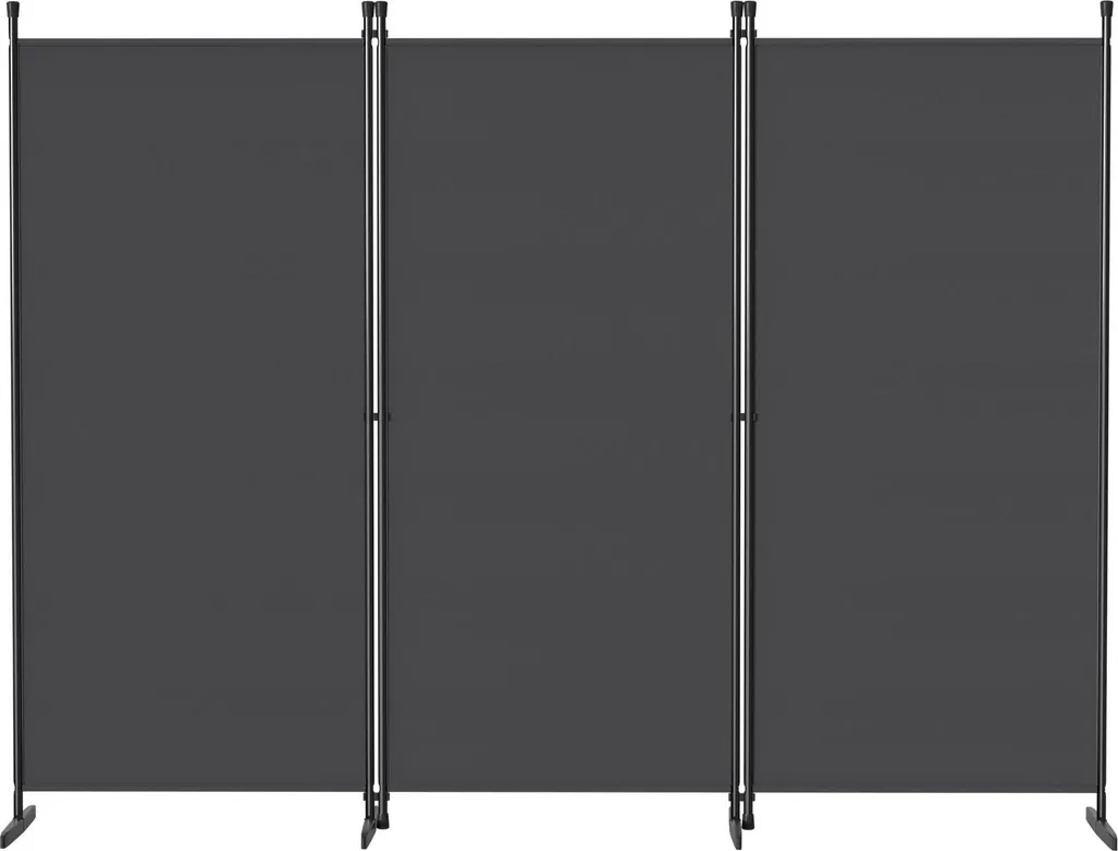 Paravent 3 Panneaux Noir 240x180 cm : Créer de l'Intimité Facilement