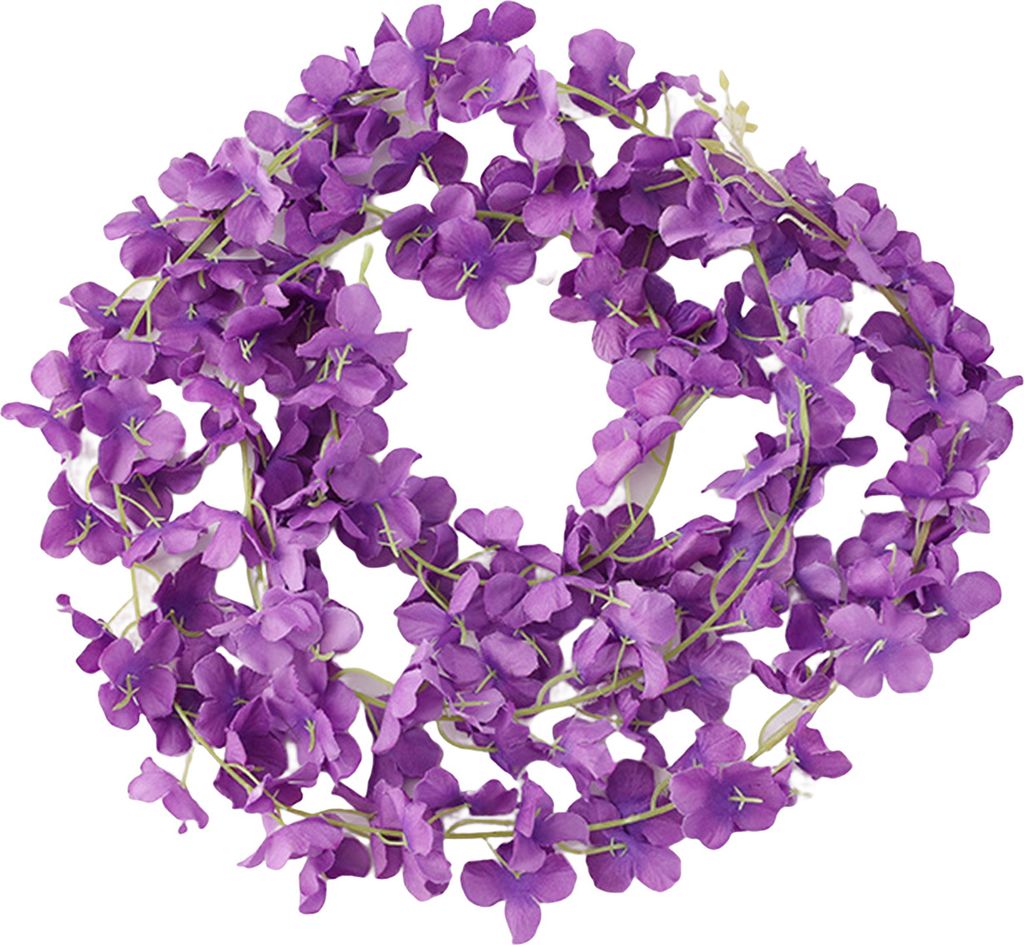 Künstliche Außenblume, simuliert, realistisch, auffällig, pflegeleicht, lichtecht, dekorative, mehrfarbige Simulationsrebe, künstliche Blume, R...