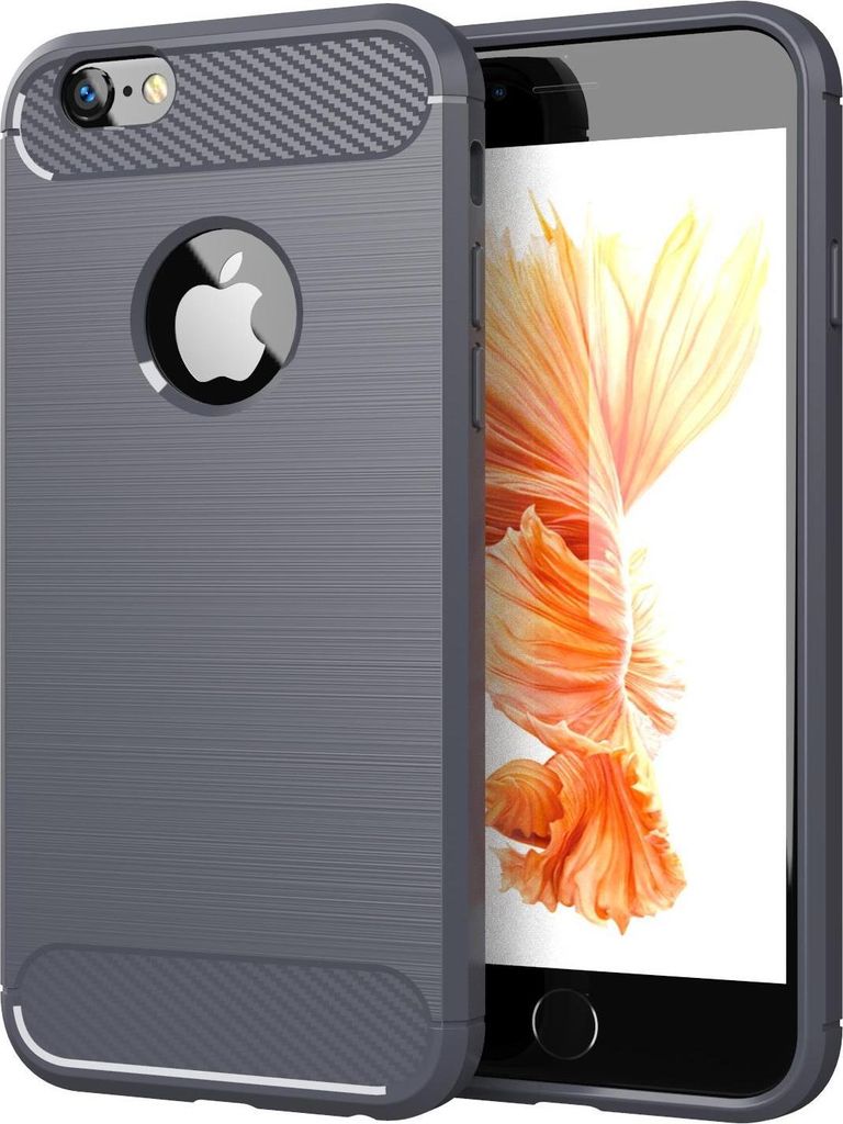 Cadorabo Hülle für Apple iPhone 6 PLUS / 6S PLUS in Grau Schutzhülle TPU Case Cover Etui Handyhülle