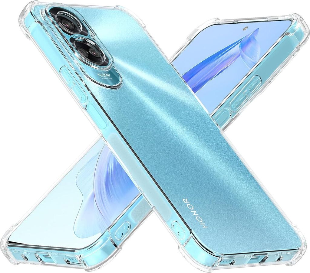 Hülle für Honor 90 Lite Weich Transparent Handyhülle mit Verstärkte Ecken Bumper Schutzhülle