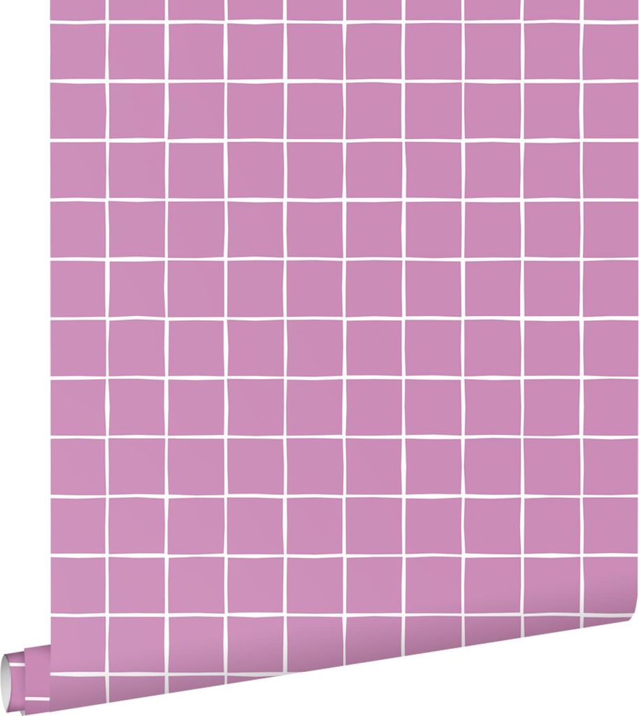 ESTAhome Tapete Karomuster Lila 50 x 900 cm