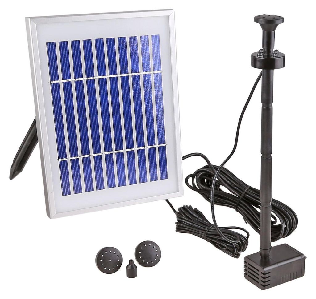 CLGarden NKASP4 Solar Springbrunnen Pumpe mit Akku LED für Produktbild 