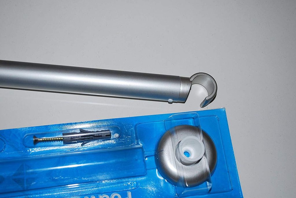 ALU DECKENHALTERUNG EXTRA DICK 28mm Chrom eloxiert Silber matt Aufhängung für WINKELSTANGE DUSCHVORHANGSTANGE