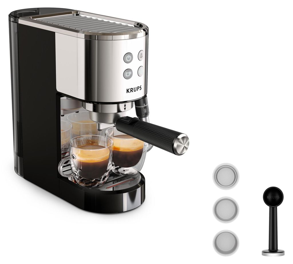 Krups Virtuoso XP444C10, Espressomaschine, 1 l, Gemahlener Produktbild 