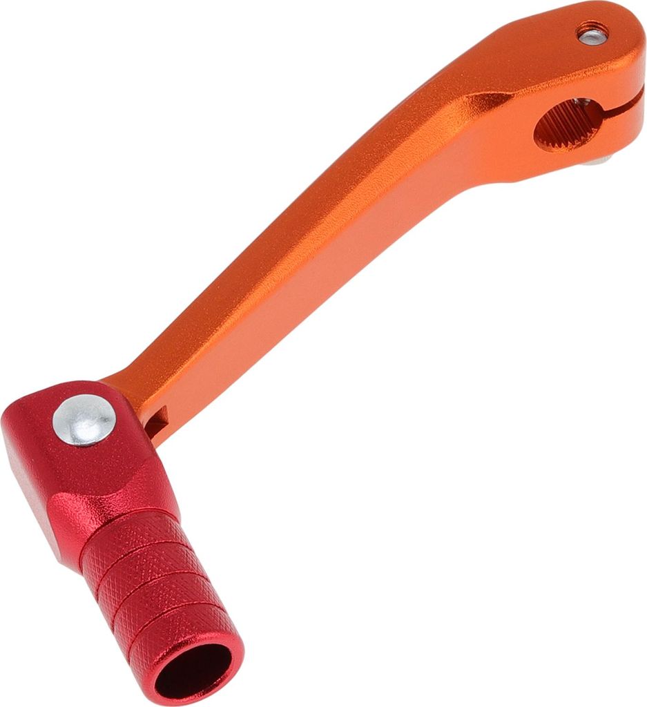 Faltbarer Motorrad-Schalthebel für Honda CRF150F 2003-2017 Aluminiumlegierung Pedal Schalthebelarm Oranger Hebel Roter Kopf