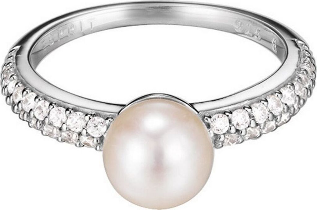 Esprit Damen Ring Silber Zirkonia Pearl Sphere ESRG92379B1, Produktbild 