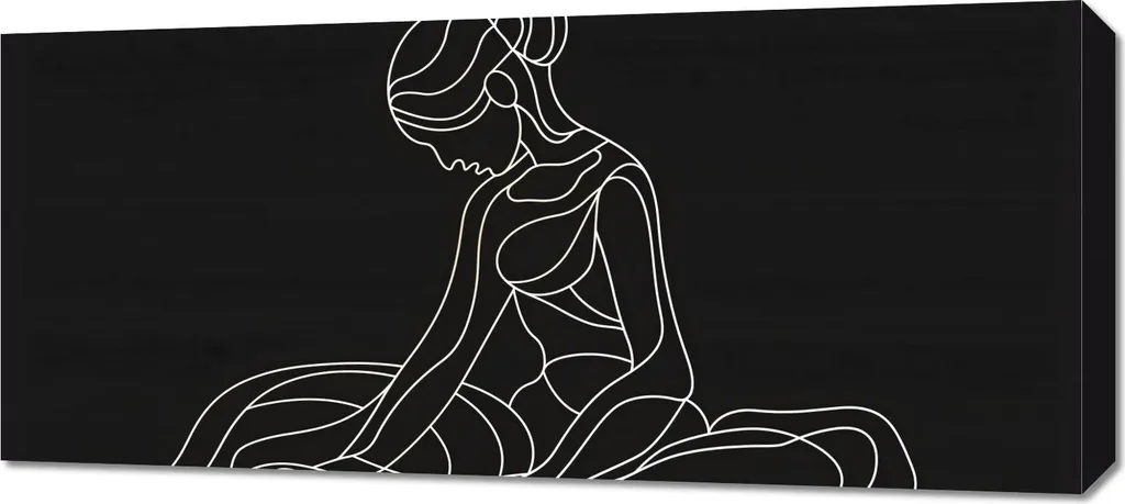 Image 90 x 40 cm Position assise - Décoration murale format panoramique