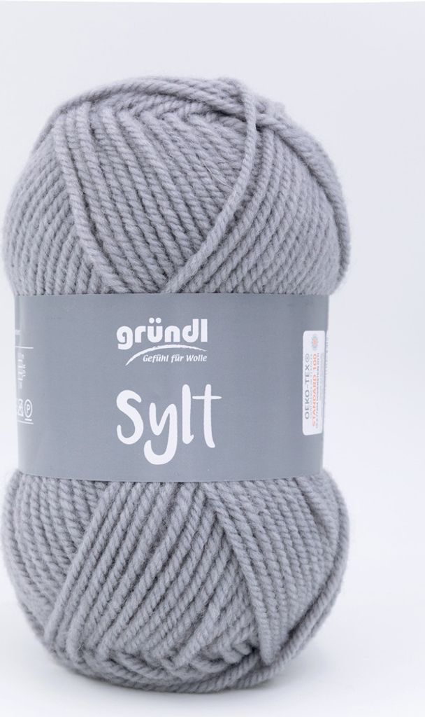 Gründl Sylt Wolle 130m 100g Strickgarn Häkelgarn Baumwolle Polyacryl Mix Farbe 02
