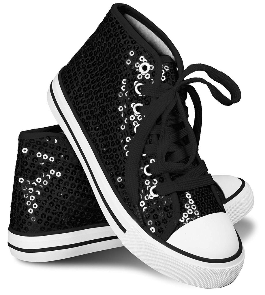 Pailletten Sneaker High Top in 17 Farben für Party, Produktbild 
