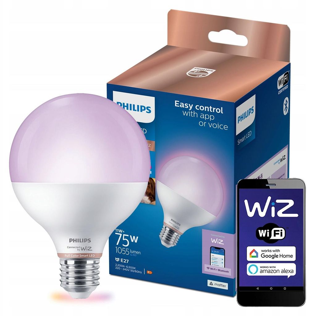 Philips Glaskugel 11 W (entspricht 75 W) G95 E27 Produktbild 