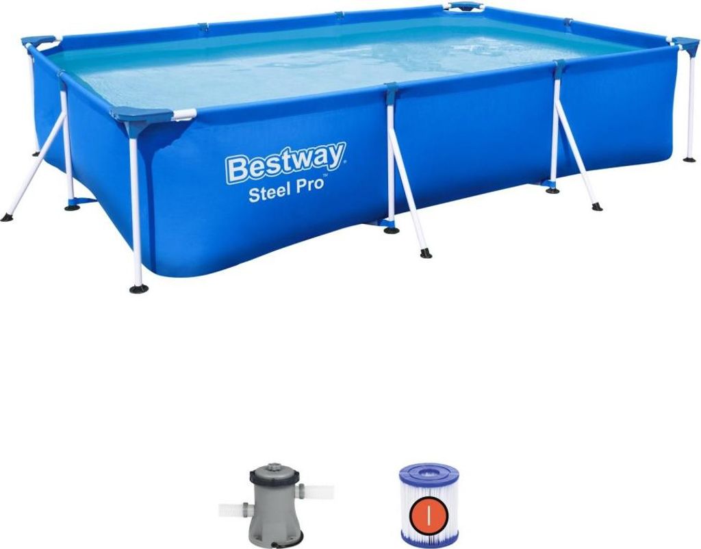 Bestway Steel Pro 56411, 3300 l, Basen ramowy, Niebieski, Zdjęcie produktu 