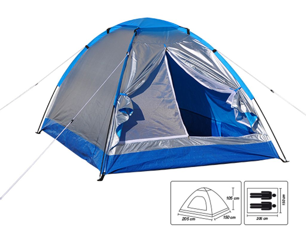 Iglu-Zelt für 2 Personen Blau 