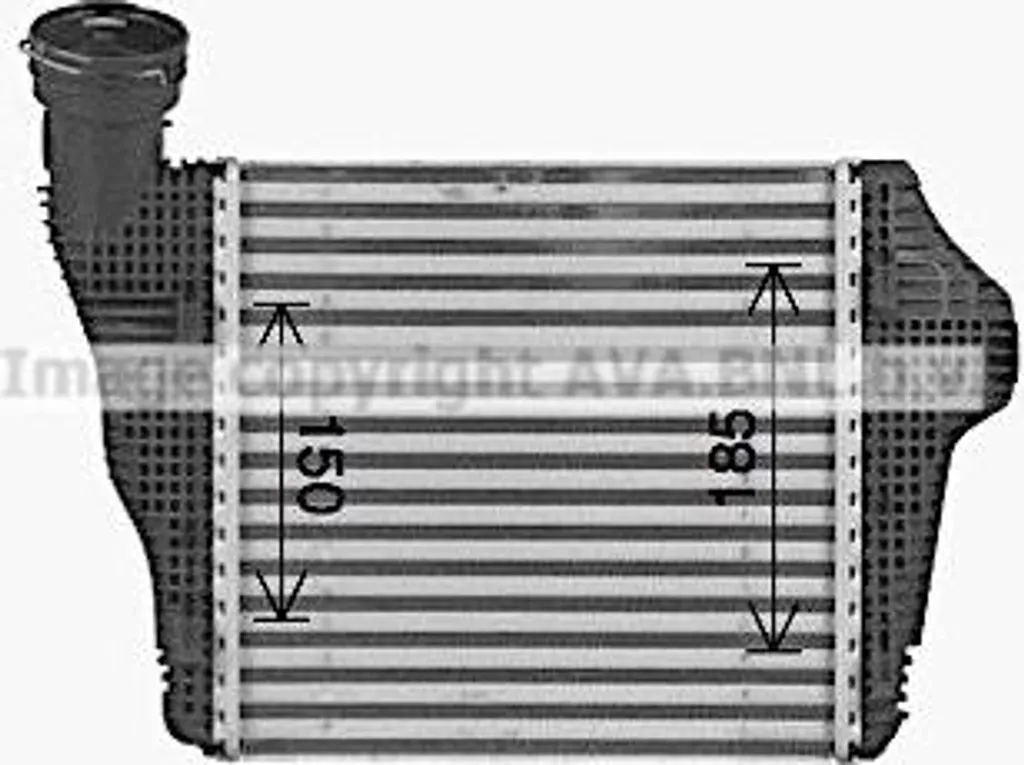Refroidisseur d'air de suralimentation pour Macan - Échangeur AVA PR4098