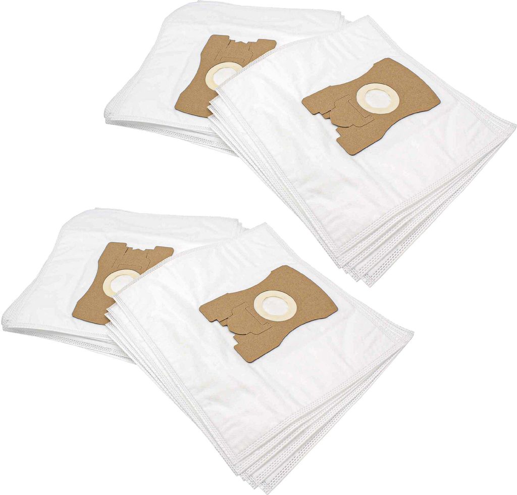 vhbw 20x Staubbeutel kompatibel mit Vorwerk Tiger VT260, 260, VT300, VT265, 300, VT270, 265, 270 Staubsauger - 33cm x 24cm Weiß