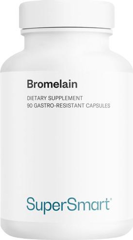 SuperSmart Bromelain Dietary Supplement - 90 Magensaftres. Produktbild 