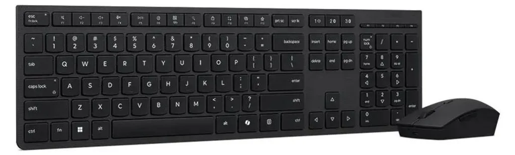 Clavier et Souris Lenovo 4X31R64342 Sans Fil Noir au Design Ergonomique