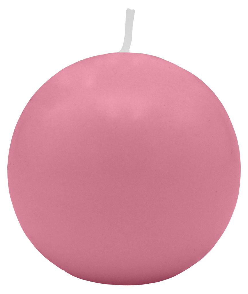Kugelkerzen Altrosa Ø 70 mm, 12 Stück
