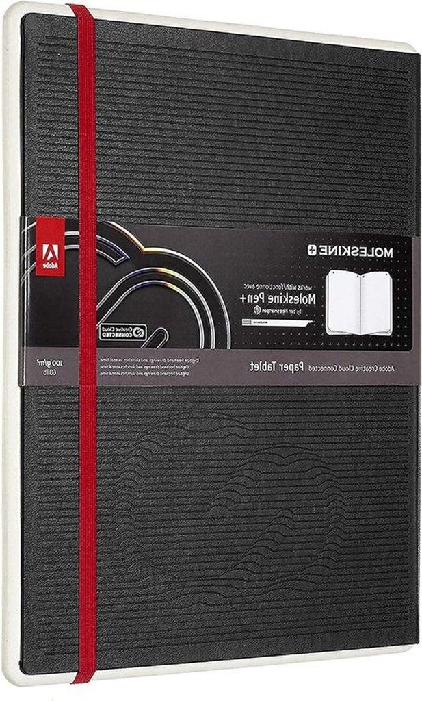 Digitales Notizbuch mit weißen Seiten, geeignet für Stifte, schwarz, extra groß 19x25cm