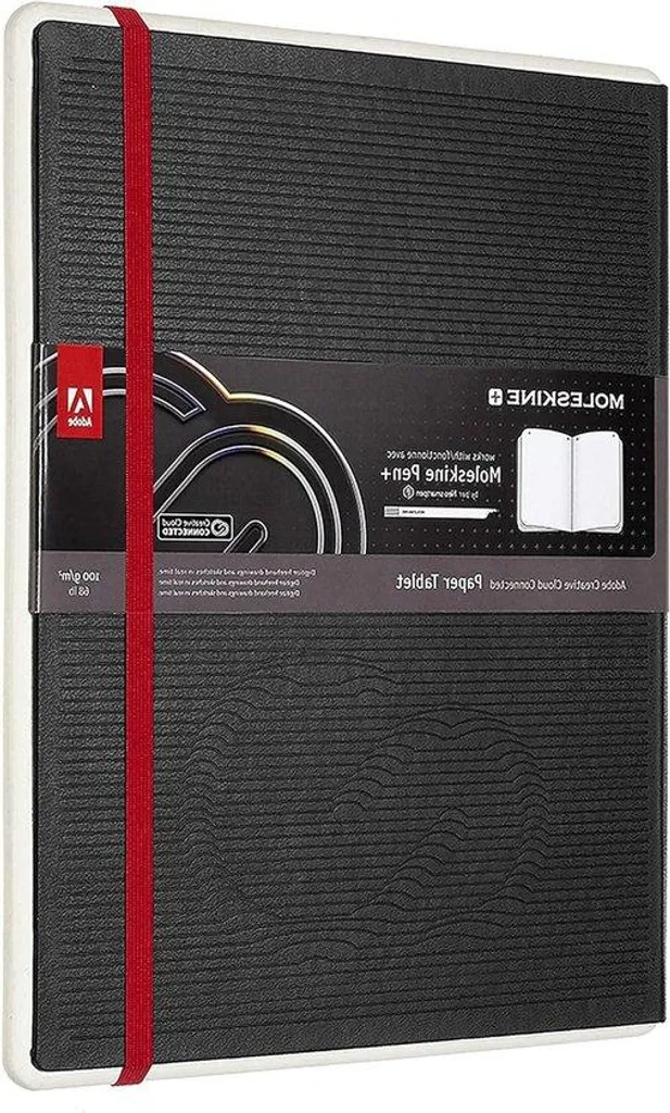 Carnet numérique pages blanches noir 19 x 25 cm compatible stylet actif