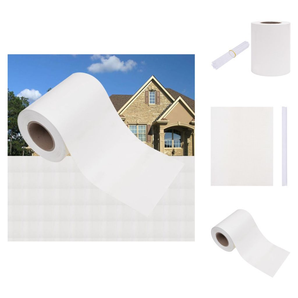 vidaXL Garten-Sichtschutz PVC 70x0,19 m Weiß - Zaunfelder