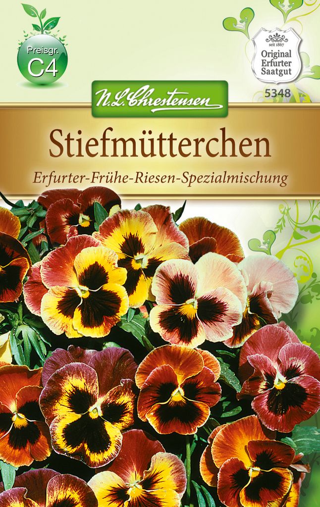 Stiefmütterchen Frühe Riesen Spezial | Stiefmütterchensamen von N.L. Chrestensen
