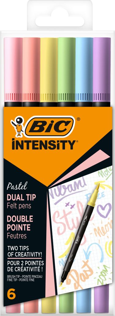 Pisaki dwustronne wielokolorowe 6 sztuk BIC Zdjęcie produktu 